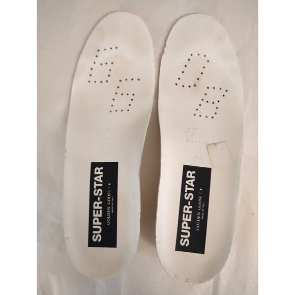 Golden Goose White and Pink Glitter Sneakers - Picture 13 of 16